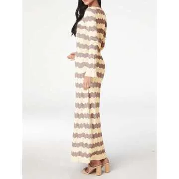 Saodimallsu Womens Crochet Maxi Dress for Summer Style
