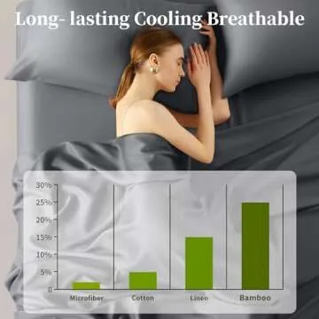 Shilucheng Bamboo Sheets King Size - Ultra Cooling & Soft