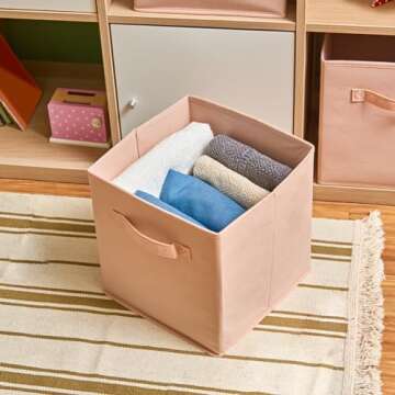 EZOWare Foldable Fabric Basket Storage Cube Set of 6