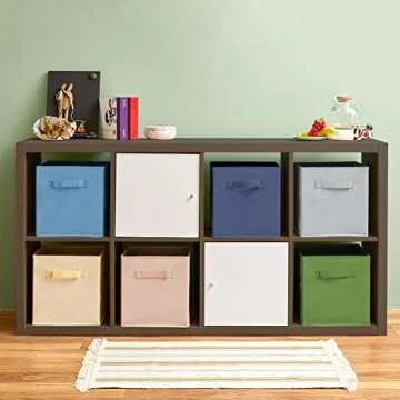 EZOWare Foldable Fabric Basket Storage Cube Set of 6