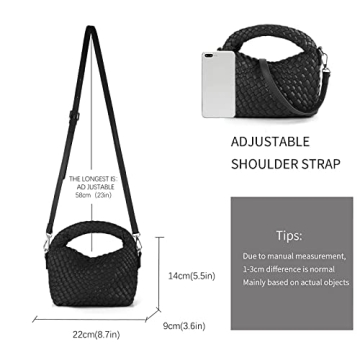 Stylish Woven Crossbody Bag with Adjustable Strap