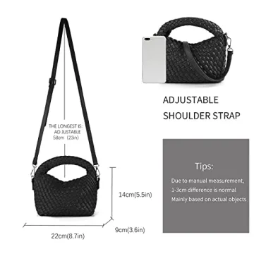 Stylish Woven Crossbody Bag with Adjustable Strap