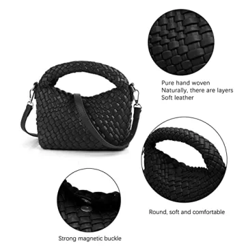Stylish Woven Crossbody Bag with Adjustable Strap