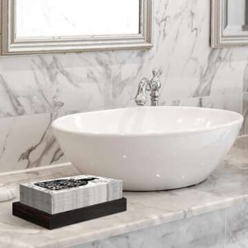 Bathroom Disposable Napkins Bathroom Guest Paper Hand Towels Bathroom Guest Paper Towels Just Wash Your Hands Please Bathroom Napkins for Powder Room Wedding Holiday (200, Black Marble)