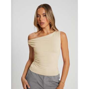 Trendy Queen Womens Off The Shoulder Tops Summer Shirts Going Out Crop Tank Top Y2K T Corset Tube Cu...