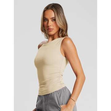 Trendy Queen Womens Off The Shoulder Tops Summer Shirts Going Out Crop Tank Top Y2K T Corset Tube Cute Fashion Outfits