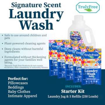TRULY FREE - Laundry Detergent for Sensitive Skin + Auto Dishwasher Soap