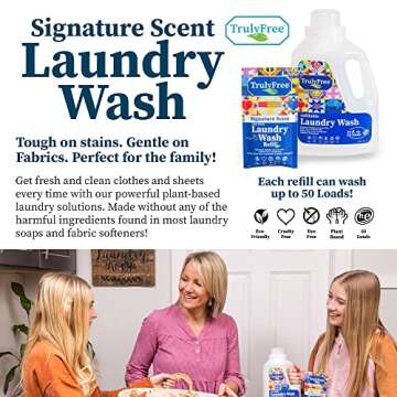 TRULY FREE - Laundry Detergent for Sensitive Skin + Auto Dishwasher Soap