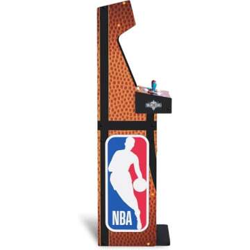 ARCADE1UP NBA Jam Deluxe 2-Player Control Panel Arcade Machine, Home Gaming, 5 Foot Tall