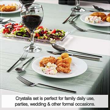 Elegant Crystalia 20-Piece Silverware Set for Timeless Dining