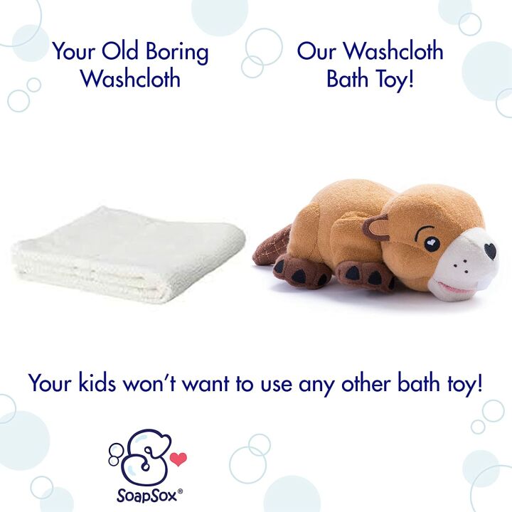 SoapSox Kids Exfoliant Bath Scrub - Woodrow Beaver