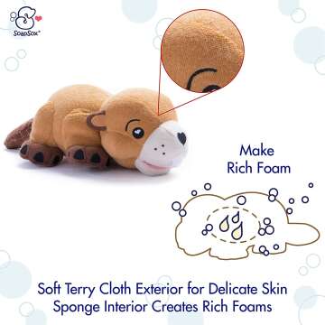 SoapSox Kids Exfoliant Bath Scrub - Woodrow Beaver