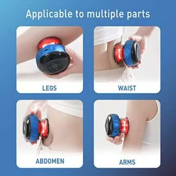 Smart Dynamic Cupping Therapy Set,Cellulite Massager 3 in 1 Vacuum Therapy Machine Cellulite Remover,Gua Sha Massage Tool with12 Level Temperature and Suction manual-back-massagers