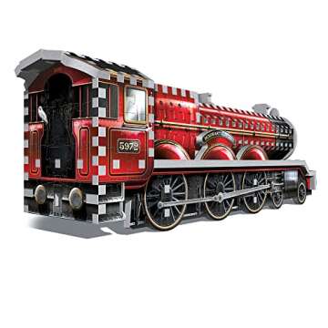 Wrebbit3D Harry Potter Hogwarts Express 3D Puzzle for Teen and Adults | 460 Real Jigsaw Puzzle Pieces | Unique Foam Backing Technology for Sturdy Assembly for Harry Potter Fans