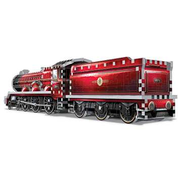 Wrebbit3D Harry Potter Hogwarts Express 3D Puzzle for Teen and Adults | 460 Real Jigsaw Puzzle Pieces | Unique Foam Backing Technology for Sturdy Assembly for Harry Potter Fans