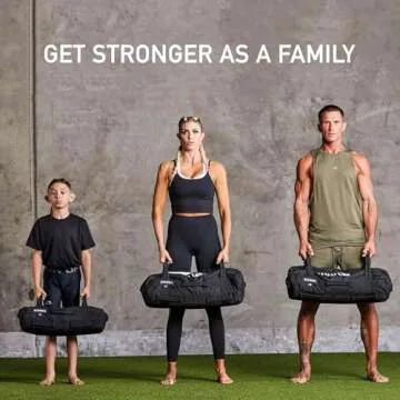 Elite Sports Workout Sandbag for Versatile, Intensive Core Muscles Fitness, Strength Training with Strategic Handle Placement (Unfilled)