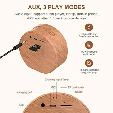 UZiLaCo Portable Bluetooth Speaker - Stylish and Waterproof