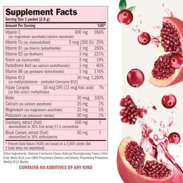 ANDREW LESSMAN Efficient C + Cranberry Benefits 180 Packets - Immune, Energy, Stress and Urinary Tra...