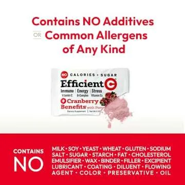 ANDREW LESSMAN Efficient C + Cranberry Benefits 180 Packets - Immune, Energy, Stress and Urinary Tract Support. Reinvention of The Vitamin C Drink. No Calories. No Sugar. No Carbs. Easy to Mix.