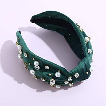 Luxury Pearly Crystal Knotted Headband for Stylish Women