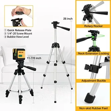 PREXISO Laser Level with Tripod for Easy Home Improvement