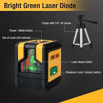 PREXISO Laser Level with Tripod for Easy Home Improvement