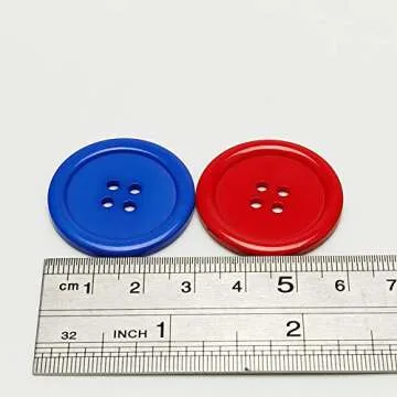 Chenkou Craft Resin Mix Color Big Buttons for DIY Crafts