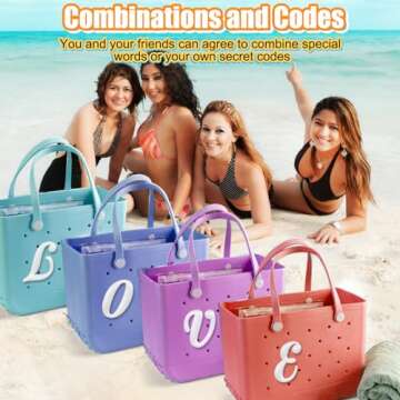 Mity Rain Letter Charms - Personalized Bag Accessories