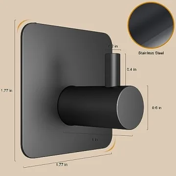 Honmein Adhesive Wall Hooks - Heavy Duty & Waterproof for Any Surface