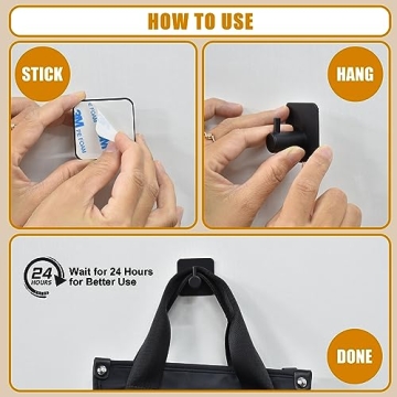 Honmein Adhesive Wall Hooks - Heavy Duty & Waterproof for Any Surface