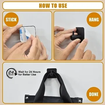 Honmein Adhesive Wall Hooks - Heavy Duty & Waterproof for Any Surface