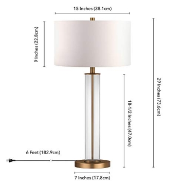 Harlow 29" Tall Table Lamp - Elegant and Modern Design