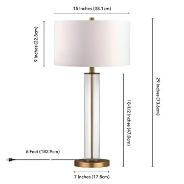 Harlow 29" Tall Table Lamp - Elegant and Modern Design