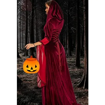 BITSEACOCO Deluxe Witch Dress for Women, Gothic Costume