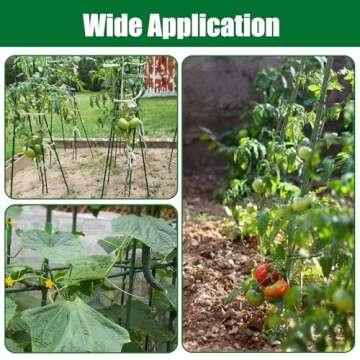 TINGYUAN Garden Stakes 2ft Durable Plant Support Pack of 25