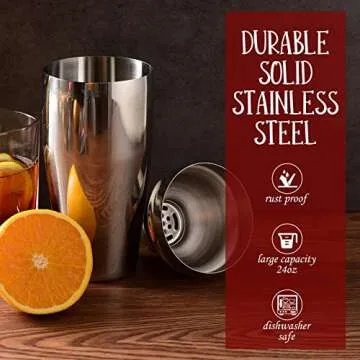 Stylish 12-Piece Bartender Tool Kit for Cocktail Lovers