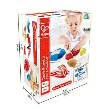 Hape Tasty Proteins Set | Wholesome Pretend Play Food for Kids