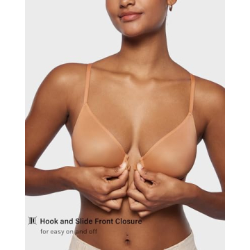 INLYRIC Women's Comfortable Mesh Front Closure Bra - Sexy Support