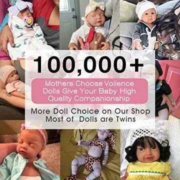 Vollence 18'' Realistic Silicone Baby Doll for Kids