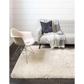 Infinity Collection Solid Shag 7x10 Area Rug for Comfort