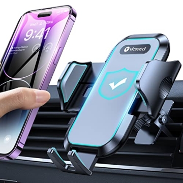 VICSEED Car Phone Holder Mount with All-Round Silicone Protection and Universal Compatibility