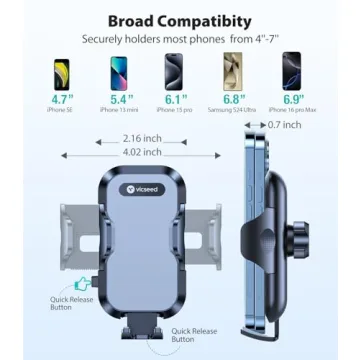 VICSEED Car Phone Holder for Easy Hands-Free Navigation
