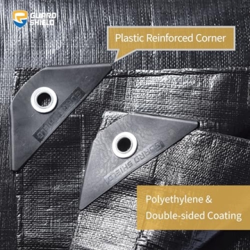 GUARD SHIELD Heavy Duty Tarp 20x20 Feet Waterproof Cover with Grommets