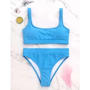Stylish High Waisted Bikini Set for Women with Support