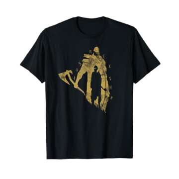 God of War Kratos and Atreus One Color Gold T-Shirt - Stylish Fan Apparel