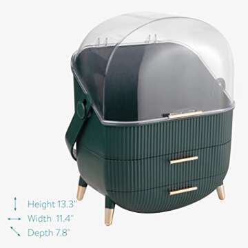 Navaris Makeup Organizer - Stylish Storage Box for Beauty