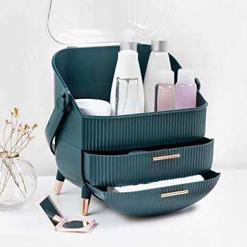 Navaris Makeup Organizer - Stylish Storage Box for Beauty
