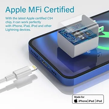 Apple MFi Certified iPhone Charger 6 ft 5 Pack