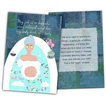 Mama Natural Pregnancy Affirmation Cards For Women - 50 Beautiful New Mom Affirmation Cards To Inspi...