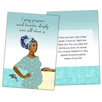 Mama Natural Pregnancy Affirmation Cards for New Moms